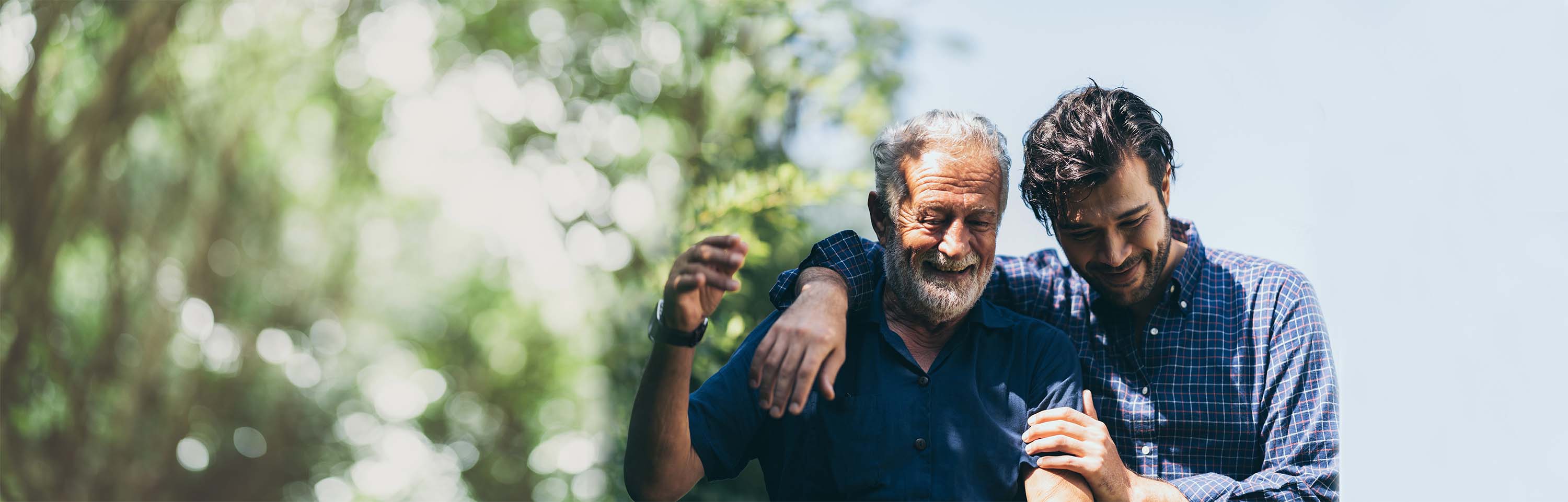 Young and elderly man